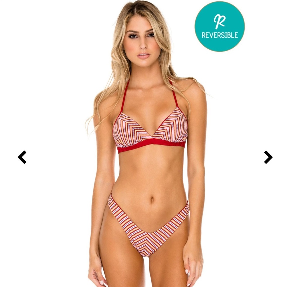 Luli Fama Torre De Oro Reversible Bikini Set